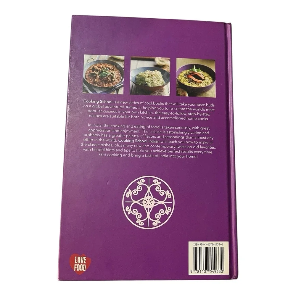 Cooking School Indian Flavors‎ Hardback Recipe Book Love Food